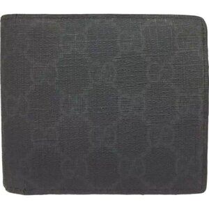 600155AK (Z2) Gucci Wallet Long Black PVC